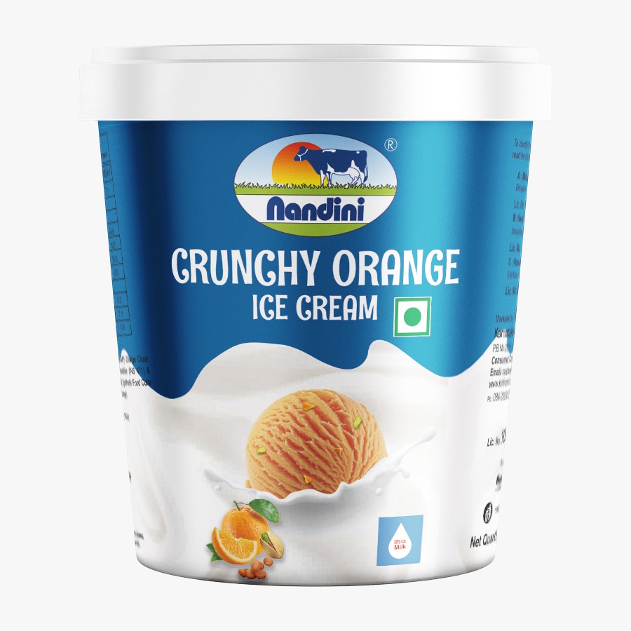 Crunchy Orange Ice Cream